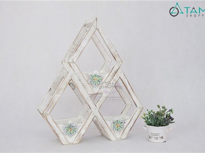 Kệ gỗ áp tường Vintage Số 05